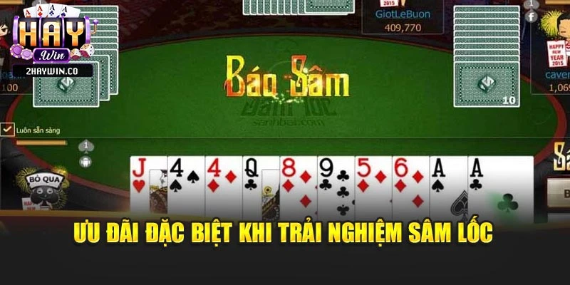 Ưu đãi đặc biệt khi trải nghiệm sâm lốc